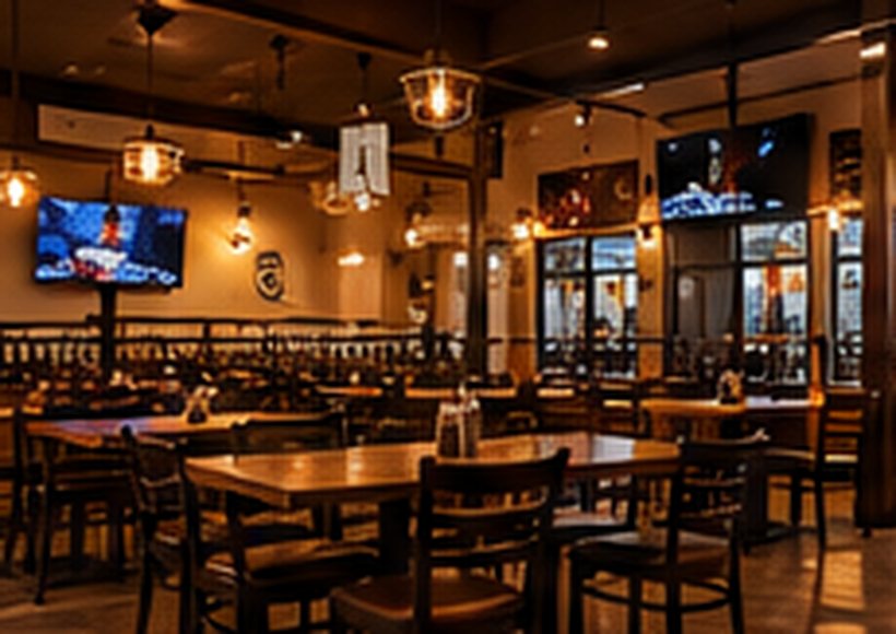 Illustrative restaurant interior ambience